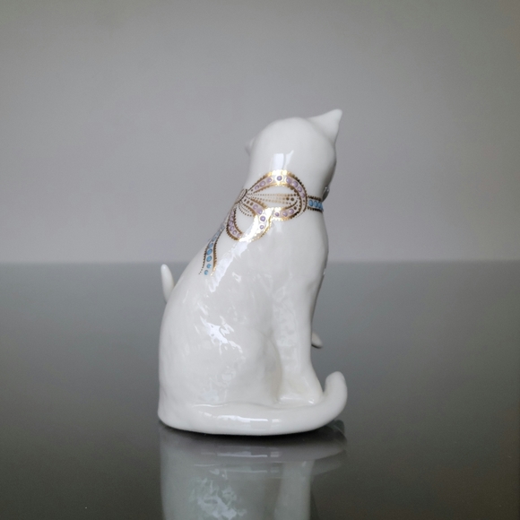 SOLD - Lenox China Jewels Collection Mother Cat/Kitten Motherly Love Figure 1995 - Picture 5 of 7